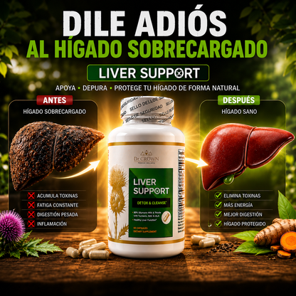 LiverSupport™ -  Cuida el bienestar de tu hígado sin químicos.