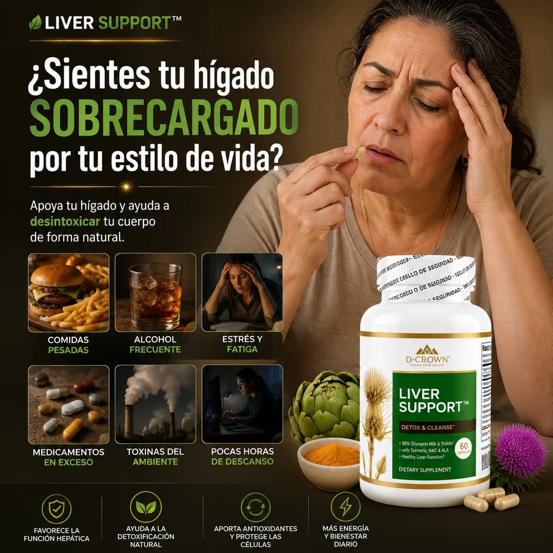 LiverSupport™ -  Cuida el bienestar de tu hígado sin químicos.