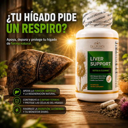 LiverSupport™ -  Cuida el bienestar de tu hígado sin químicos.